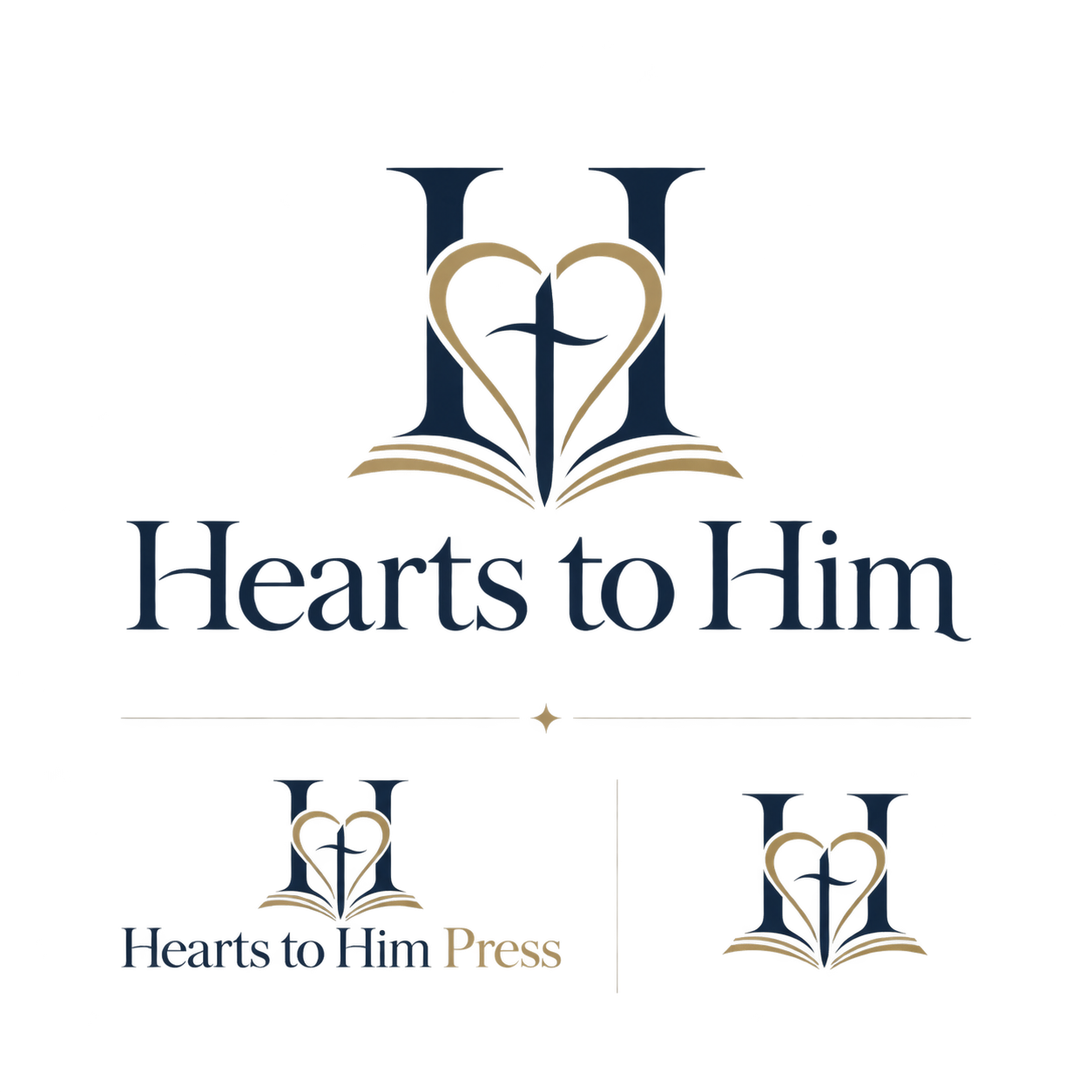 Literary monogram logo concept